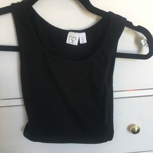 Basic black crop top